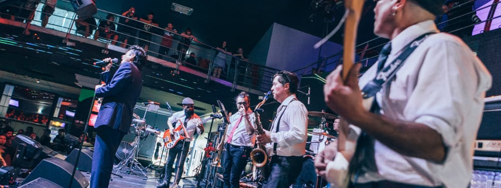 Los integrantes del Sonido Rebelde
